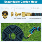 Garden Hose with Leakproof, 45m, Expandable 10-Mode Spray Gun Flexible No-Kink - product gallery image 8