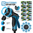 Garden Hose with Leakproof, 7.62m, 45.72m, Expandable 8-Function Spray Nozzle Heavy-Duty - product gallery image 6