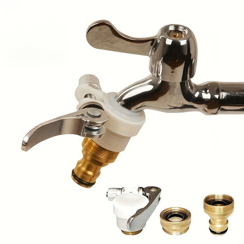 Garden Hose with Plastic, Three-in-One Connector for gardens and patios