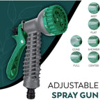 Garden Hose with Space-Saving, 10m, 7-Pattern Spray Nozzle - product gallery image 3