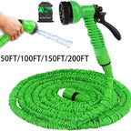 Garden Hose with Space-Saving, 15m, 60m, Expandable Function Spray Nozzle Flexible