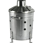 Garden Incinerator with Wood, 15L Mini Galvanised Incinerator