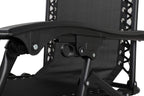 Garden Lounger Chair with Foldable, Zero Gravity Chair with Cup Holder - product gallery image 10