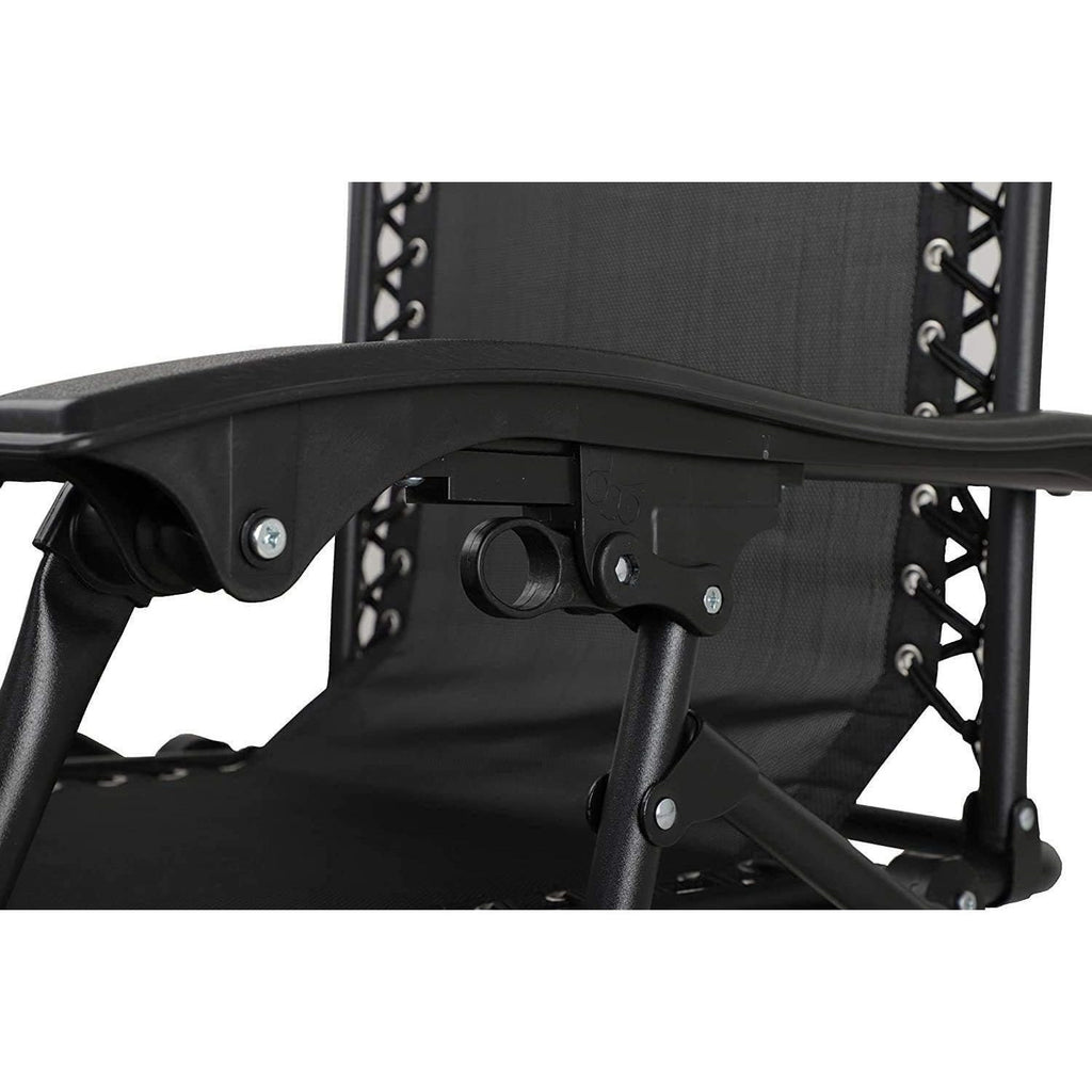 Garden Lounger Chair with Foldable, Zero Gravity Chair with Cup Holder - product gallery image 2