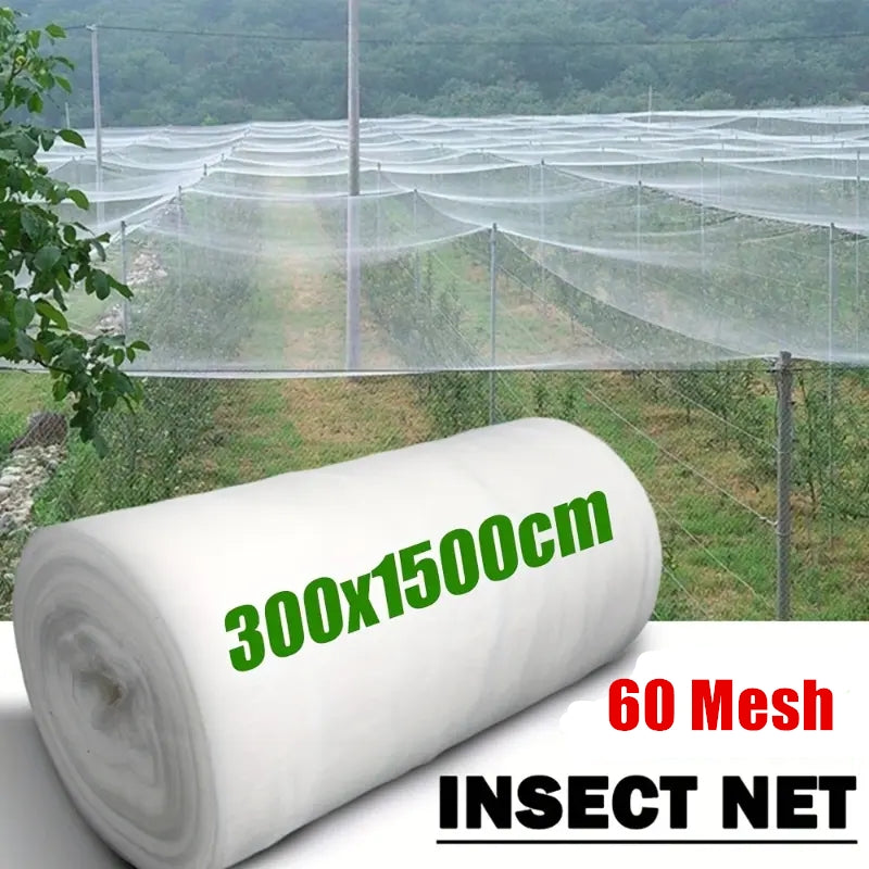 Garden Netting with Lockable, 3m, 15m, Mesh 3m 15m Ultra-Fine White Barrier - product gallery image 2