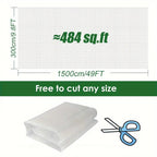 Garden Netting with Lockable, 3m, 15m, Mesh 3m 15m Ultra-Fine White Barrier - product gallery image 4
