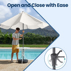 Garden Parasol with Lockable, 3m, 180g, 3m UPF Sun Shade Tilt Crank - product gallery image 5
