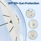 Garden Parasol with Lockable, 3m, 180g, 3m UPF Sun Shade Tilt Crank - product gallery image 7