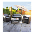 Garden Parasol with Water-Resistant, 2M, 38mm, 2M Crank Handle Umbrella Polyester Canopy - product gallery image 3