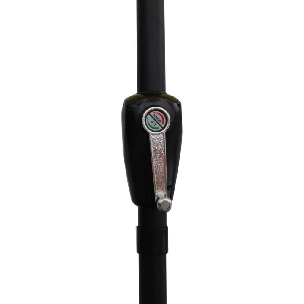 Garden Parasol with Water-Resistant, 2M, 38mm, 2M Crank Handle Umbrella Polyester Canopy - product gallery image 5