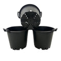 Garden Planter with 35cm, Plastic, 3, Heavy Duty Plant Pots of Handles