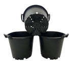 Garden Planter with 35cm, Plastic, 3, Heavy Duty Plant Pots of Handles