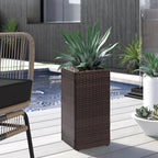 Garden Planter with 61cm, Bamboo, 2, Tall Rattan Wicker Pots of Removable - product gallery image 14