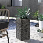 Garden Planter with 61cm, Bamboo, 2, Tall Rattan Wicker Pots of Removable - product gallery image 3