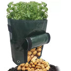 Garden Planter with Foldable, 4 Pack, Potato Grow Bags 37.85L Drainage Holes - product gallery image 3