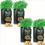Garden Planter with Foldable, 4 Pack, Potato Grow Bags 37.85L Drainage Holes - product gallery image 5