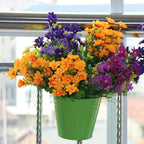 Garden Planter with Freestanding, Metal, 10pcs, Metal Hanging Flower Pots 10pcs Oval - product gallery image 6