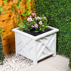 Garden Planter with Lattice Design Box of 14.5 Inch - product gallery image 10
