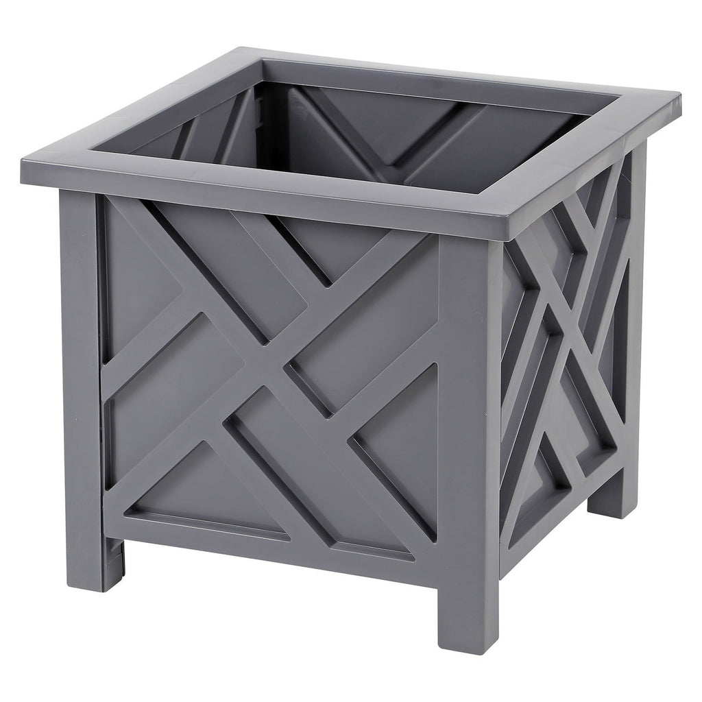 Garden Planter with Lattice Design Box of 14.5 Inch - product gallery image 2