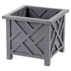 Garden Planter with Lattice Design Box of 14.5 Inch - product gallery image 2
