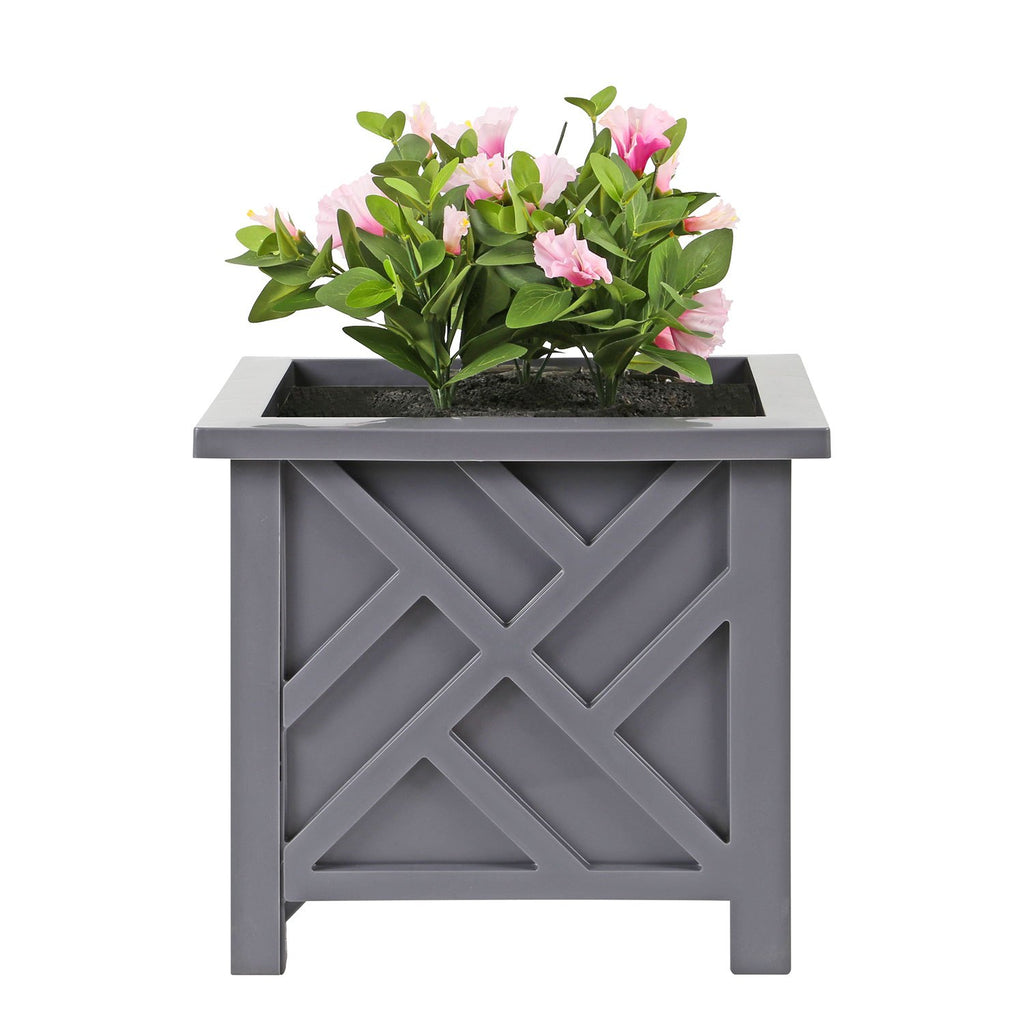 Garden Planter with Lattice Design Box of 14.5 Inch - product gallery image 4