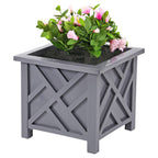 Garden Planter with Lattice Design Box of 14.5 Inch - product gallery image 5