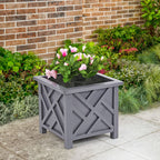 Garden Planter with Lattice Design Box of 14.5 Inch - product gallery image 7