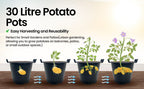 Garden Planter with Plastic, 5, Heavy Duty Plant Pots Handles - product gallery image 13
