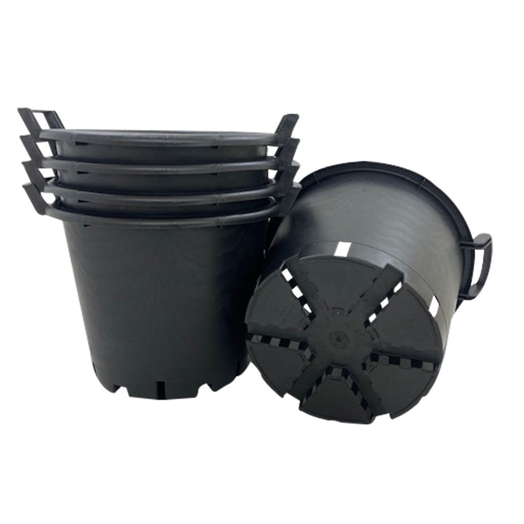 Garden Planter with Plastic, 5, Heavy Duty Plant Pots Handles