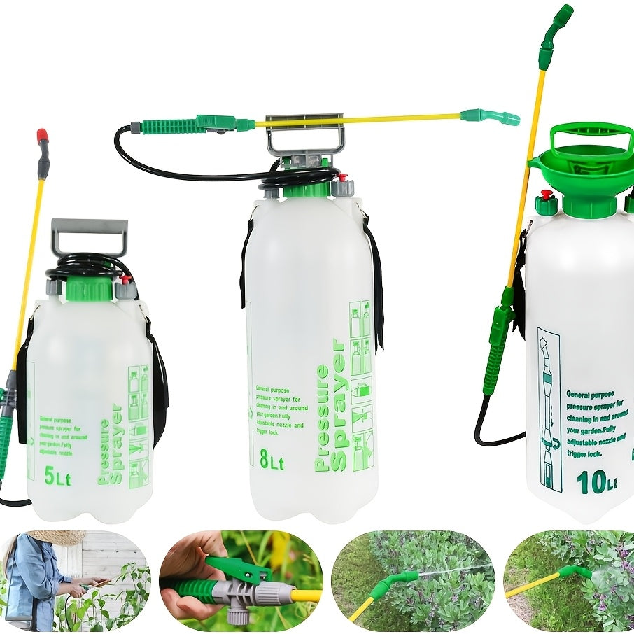 Garden Pressure Sprayer with Plastic, Handheld Pump Action Adjustable Nozzle Manual - product gallery image 6