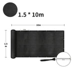 Garden Privacy Screen with Lockable, 150g, 10m, Fence Netting HDPE 150g/m² Windbreak UV - product gallery image 3