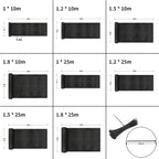 Garden Privacy Screen with Lockable, 150g, 10m, Fence Netting HDPE 150g/m² Windbreak UV - product gallery image 4