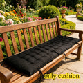 Garden Seat Cushion with 160*50*8cm, Long Thick 160x50x8cm Black Outdoor Lounge