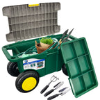Garden Seats & Stool with Wheels, Plastic, Tool Cart Seat Wheels Portable Rolling