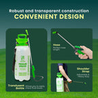 Garden Sprayer with 8 Litre, Pump Pressure Shoulder Strap Adjustable Wand - product gallery image 10