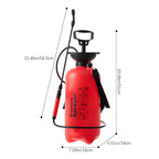 Garden Sprayer with Backpack Pressure Portable Lawn Irrigation Air - red, 8L option