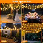 Garden String Light with Waterproof, 20m, 30m, Festoon Lights Outdoor Mains Powered G40 - product gallery image 6