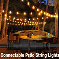 Garden String Light with Waterproof, 50FT, 15m for gardens and patios - 50FT/15m option