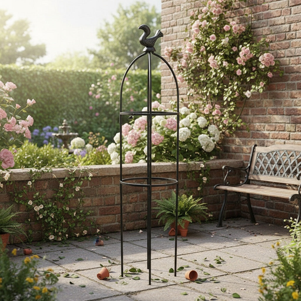 Garden Trellise with 95cm, 145cm, Obelisk Trellis Climbing Plants Fiberglass - product gallery image 5