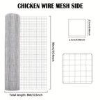 Garden Wire Fencing with 91cm, 10m, Metal, 91CMX10M - 91CMX10M option