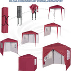 Gazebo with Waterproof, 2m, Pop Up 2m Waterproof Sides - product gallery image 6