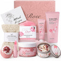 Gift Set with Bath Body Basket Women Rose Home for practical home use