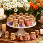 Glass Jar Set with Airtight, 200ml, 7oz, Jars Cork Lids 40-Pack Clear Apothecary - product gallery image 10