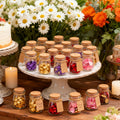 Glass Jar Set with Airtight, 200ml, 7oz, Jars Cork Lids 40-Pack Clear Apothecary