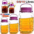 Glass Storage Jar with Airtight, Large Airtight Jars Wide Neck Pantry - product gallery image 9