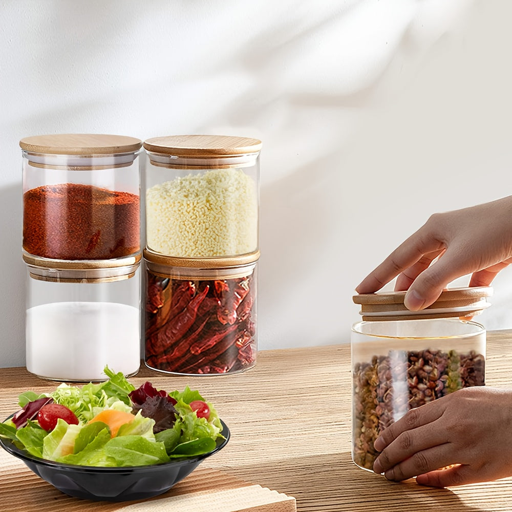 Glass Storage Jar with Dishwasher-Safe, Airtight, 250ml, 350ml - product gallery image 4