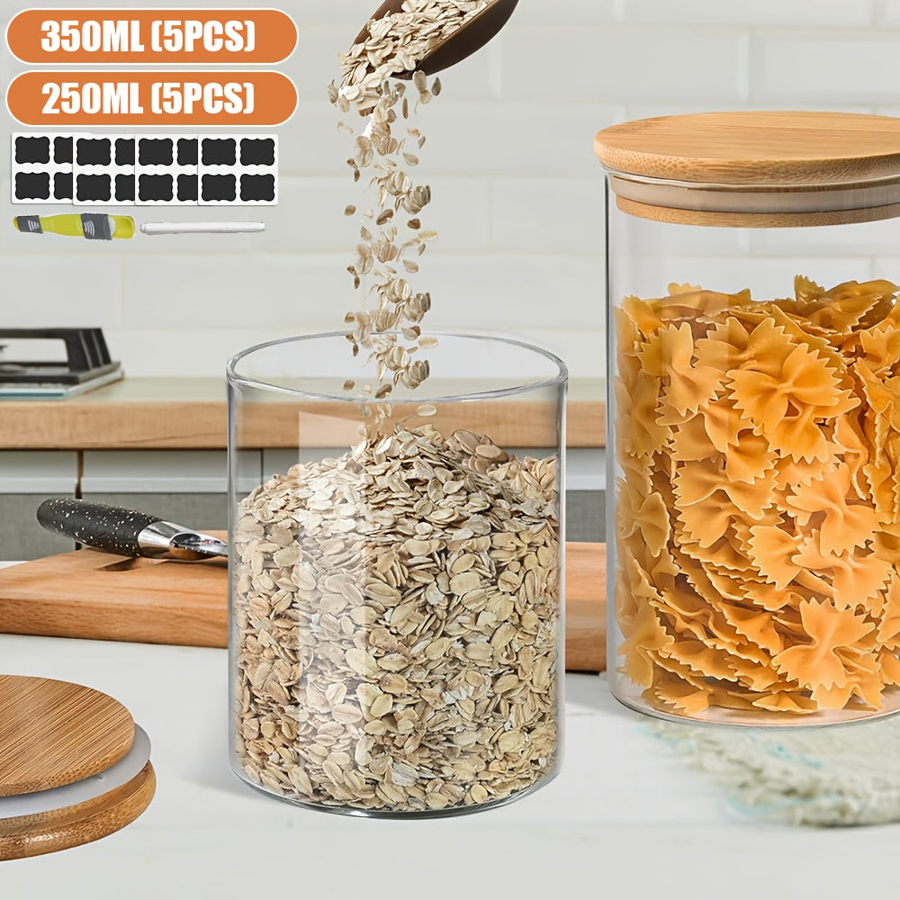 Glass Storage Jar with Dishwasher-Safe, Airtight, 250ml, 350ml - product gallery image 7