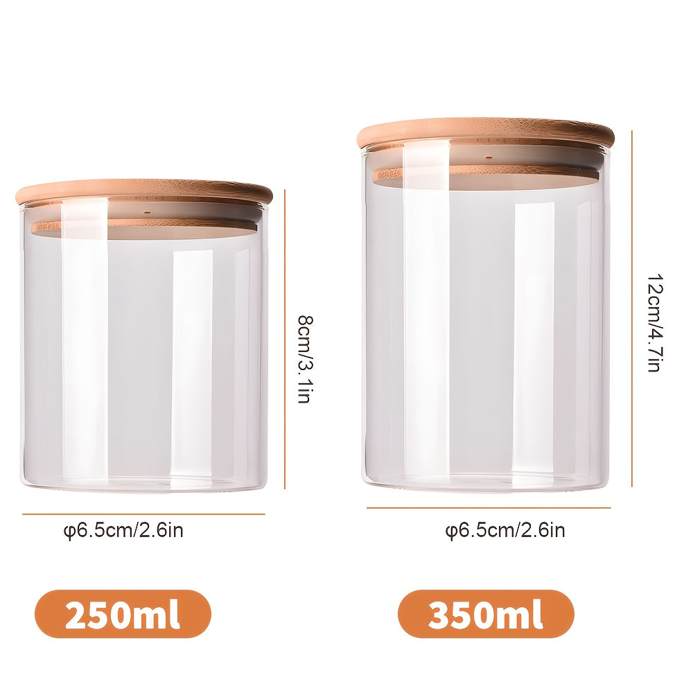 Glass Storage Jar with Dishwasher-Safe, Airtight, 250ml, 350ml - product gallery image 8