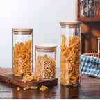 Glass Storage Jar with Space-Saving, Airtight, 550ml, 950ml - product gallery image 6