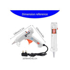 Glue Gun with Metal, White Glue Gun With Free 50 Sticks, 20W Hot Sticks UK Plug Electric - product gallery image 4